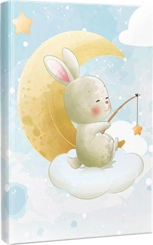 Ay Tavşanı 96 Sayfa Çizgili Defter