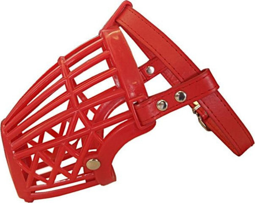Plastik Köpek Ağızlığı Large 30 cm Kırmızı