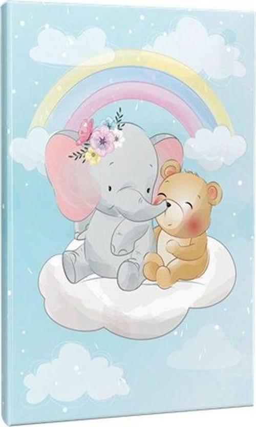 Elephant Teddy 64 Sayfa Çizgili Defter