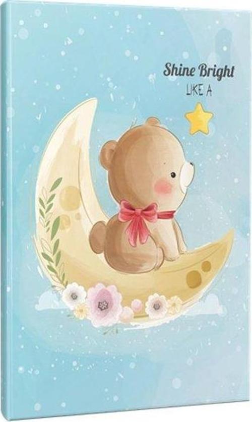 Moon Teddy 64 Sayfa Çizgili Defter