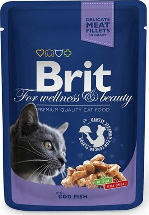 Premium CodFish Morina Balığı Kedi Yaş Maması 100 Gr