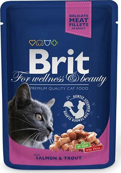 Premium Salmon Trout Kedi Yaş Maması 100 Gr