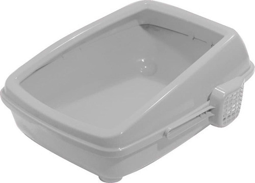 Açık Kedi Tuvalet Kum Kabı 17*37*50 cm Gri