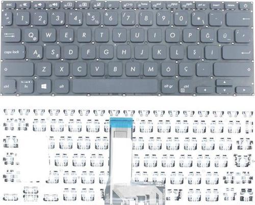 Asus ile Uyumlu VivoBook 14 F412FA Uyumlu Laptop Klavye Siyah