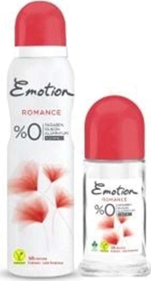 Deodorant Romance 150 ml + Emotion Roll On Romance Kadın Deodorant 50 ml