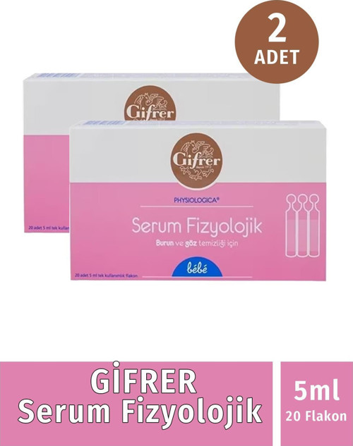 Serum Fizyolojik 5 ml x 20 Flakon 2 Adet