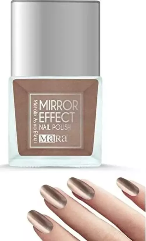Mirror Effect Metalik Ayna Efektli Oje Brown 15 ml