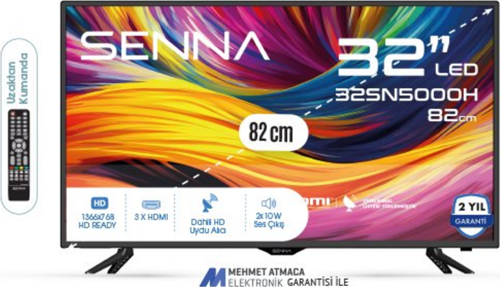 Senna 32SN5000H HD 32" 82 Ekran Uydu Alıcılı LED TV