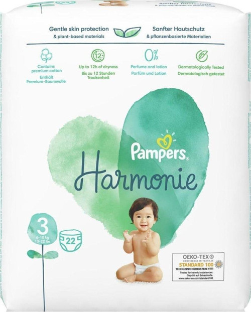 Pampers Harmonie Bebek Bezi 3 Beden 22 Adet