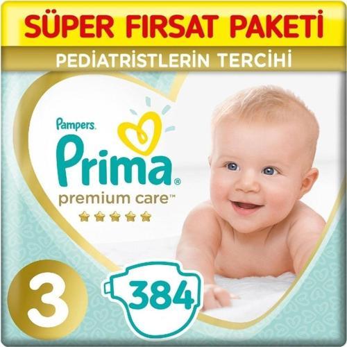 Premium Care Bebek Bezi 3 Beden 6-10 Kg (4*96) 384 Adet
