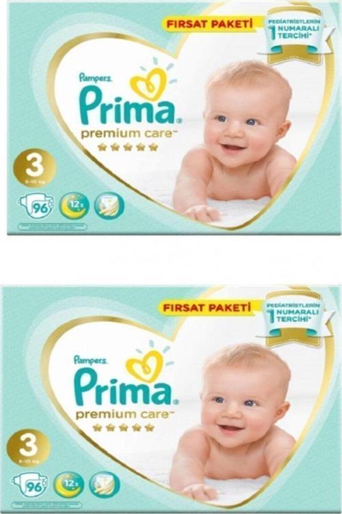 Bebek Bezi Premium Care 3 Beden 96x2 192 Adet Junior Fırsat Paket