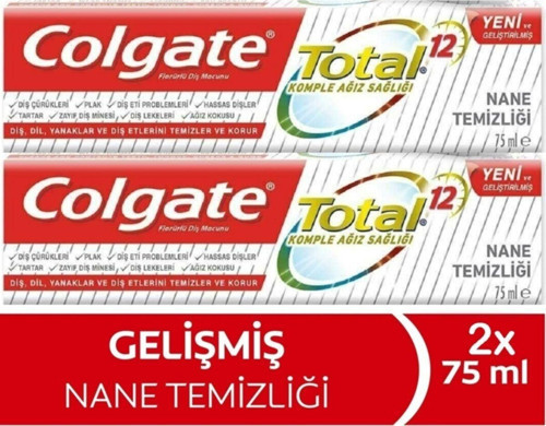 Total Nane Temizliği Diş Macunu 2 X 75 Ml