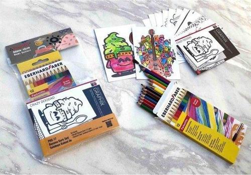 Hobi Set Suluboya Kalemi ile Boyama Kartı Seti