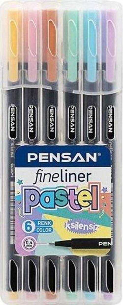 Fineliner 6lı Pastel Pvc Kutu