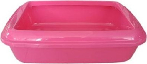 Kedi Tuvalet Kabı Pembe 12*37*42 cm + Kürek Hediyeli