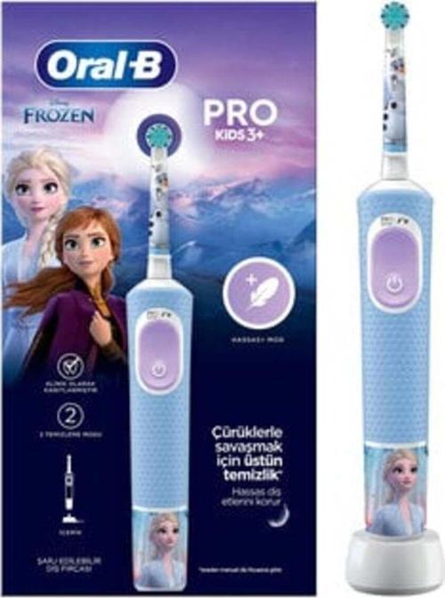 Şarjlı Diş Fırçası Vitality Pro Çocuk Frozen ( 1 ADET ) ( KİL MASKESİ HEDİYE )
