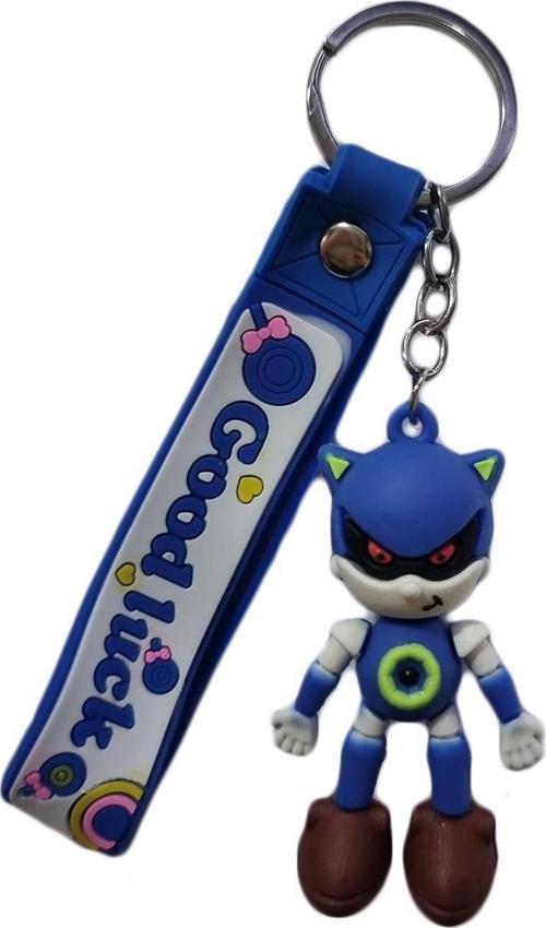 22 cm Silikon Anahtarlık Metal Sonic Anahtarlık - Miki Fare Çocuk Anahtarlık