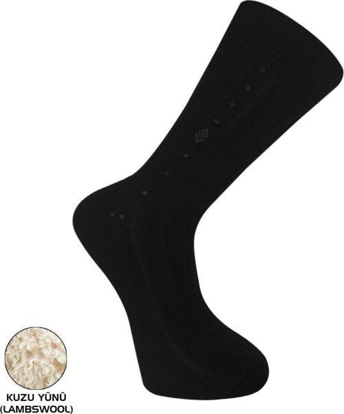 Pro Çorap Bektaş Lambswool Kışlık Erkek Çorabı Siyah 41-44 (13639)