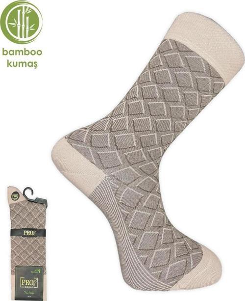 Pro Çorap G.Poti Bambu Erkek Çorabı Krem (17005-R3)
