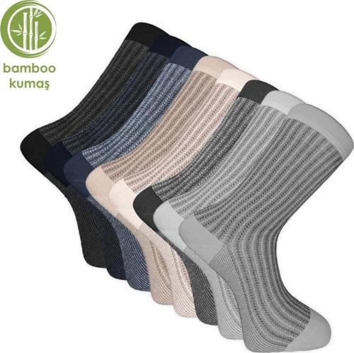 Pro Çorap Gence Bambu Erkek Çorabı 8'li Set (17101)