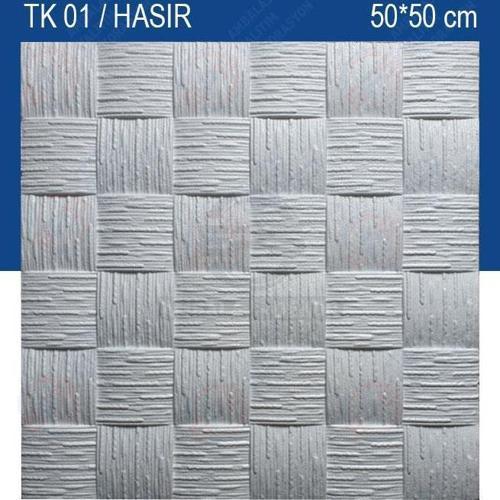 Eps Tavan Kaplama Köpüğü 50x50 Cm Hasır Desen 8.5 M2