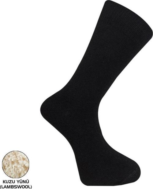 Pro Çorap Uludağ Lambswool Kışlık Erkek Çorabı Siyah 41-44 (13603)