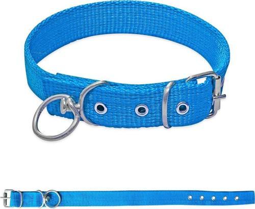 Savex Dokuma Köpek Boyun Tasması Mavi 2.5*50 cm