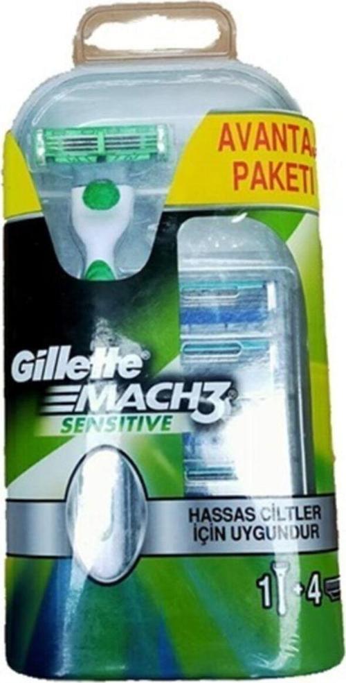 Mach 3 Sensıtıve Traş Makinesı 4 Yedekli
