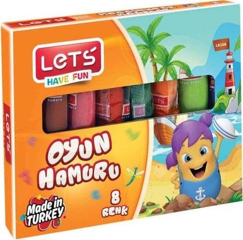 8 Renk Parmak Oyun Hamuru L8108