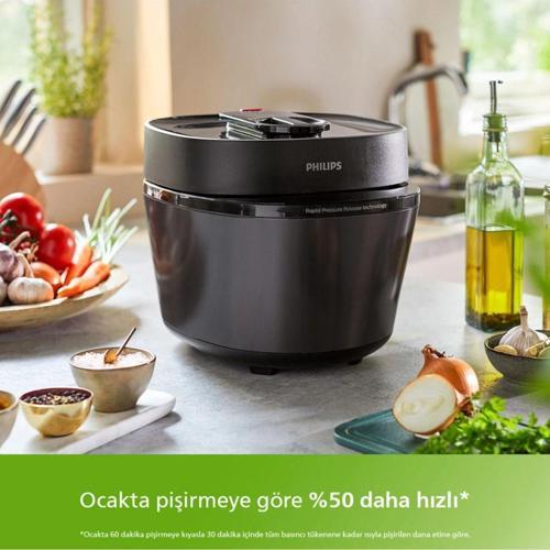 Yeni Nesil Elektrikli Düdüklü Tencere, 5l Kapasite 35 Farklı Program 30 Dk’da Leziz Yemekler