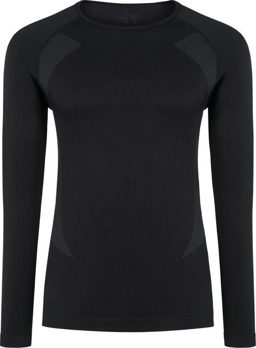 Erkek Seamless Termal Sweatshirt SİYAH