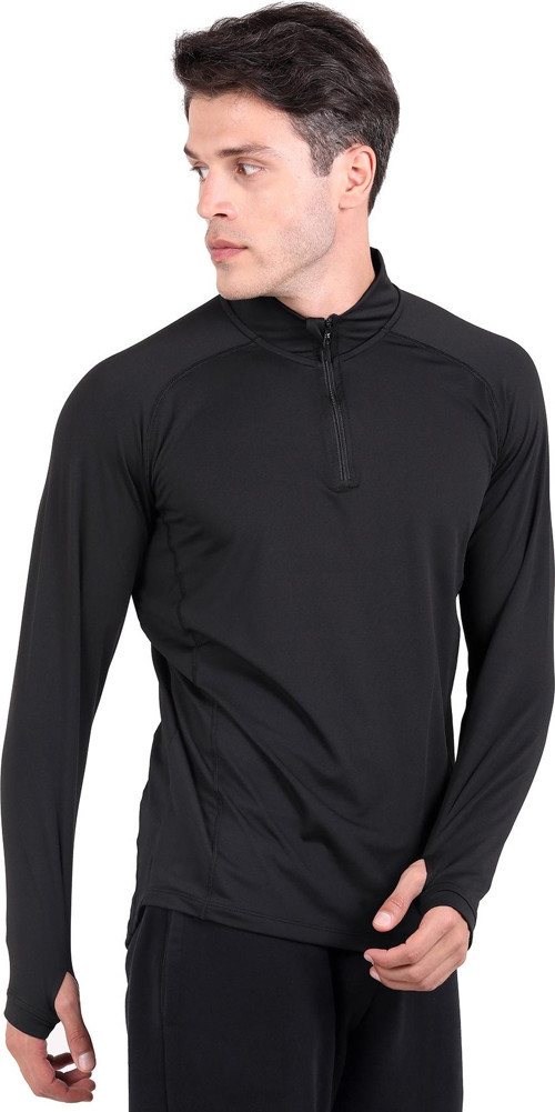 Extreme Yarım Fermuar Sweatshirt Heat SİYAH