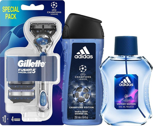 Proglide Makine + 4 Bıçak + Parfüm + Adidas Duş Jeli 250 ml