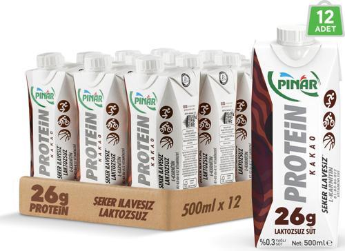 Kakaolu Protein Süt 500 ml x 12 Adet