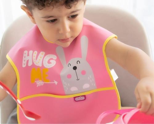 Poli Muşamba Önlük Büyük Pembe
