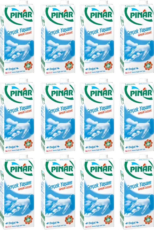 Yarım Yağlı Süt 1 L x 12 Adet