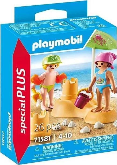 71581 Kids with sand castle