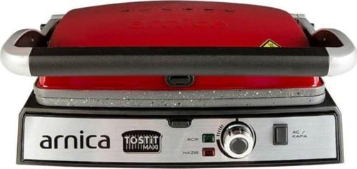 Tostit Maxi GH26243 Granit Izgaralı Tost Makinesi Kırmızı