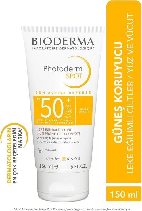Photoderm SPOT SPF50+ Leke Karşıtı Yüksek Korumalı Yüz ve Vücut Güneş Kremi 150 ml