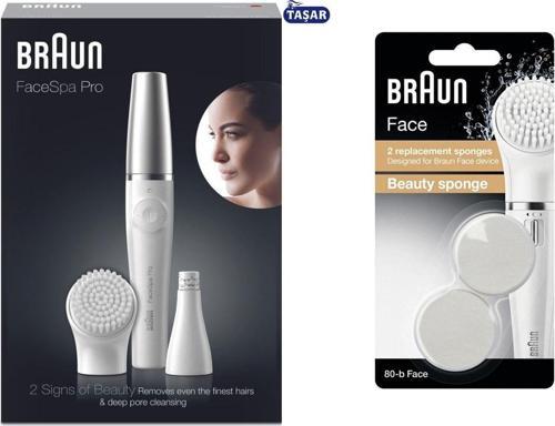 Facespa Pro Serisi (910) Yüz Epilatörü Ve Yüz Temizleme Cihazı + Face Peeling 80-b