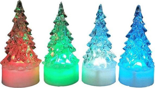 Yılbaşı Ledli Çam Biblo 5x5x11.5cm