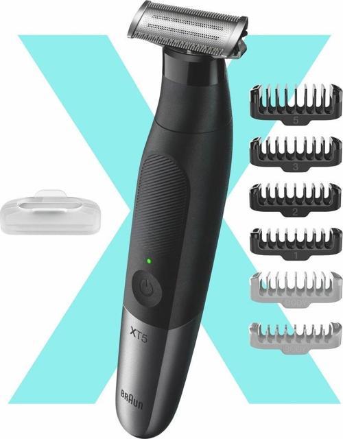 X 4d Kaymaz Başlıklı Sakal Kesme Düzeltme Ve Vücut Tıraş Makinesi 2in1 Islak Kuru Kullanım