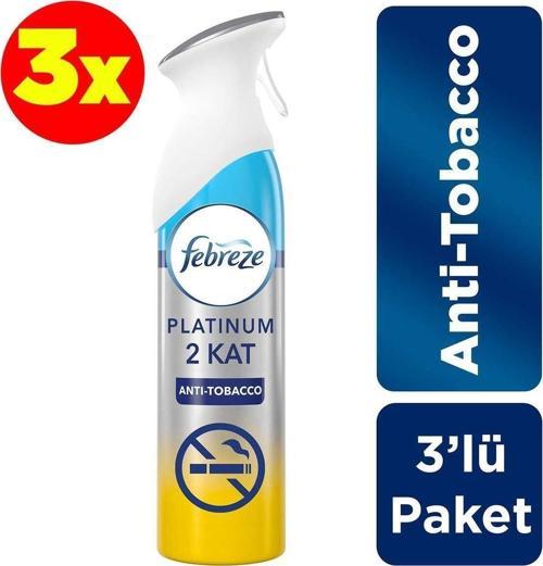 Platinum Hava Ferahlatıcı Sprey Oda Kokusu Anti-tobacco Sigara Kokusu Önleyici 300 Ml X 3 Adet