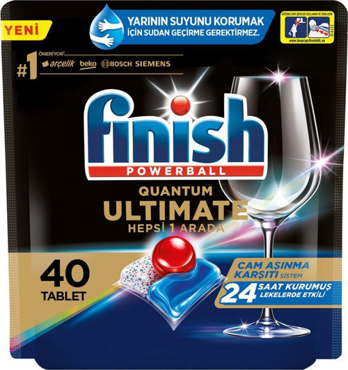 Qantum Ultimate 40 Kapsül Bulaşık Makinesı Deterjanı Tableti