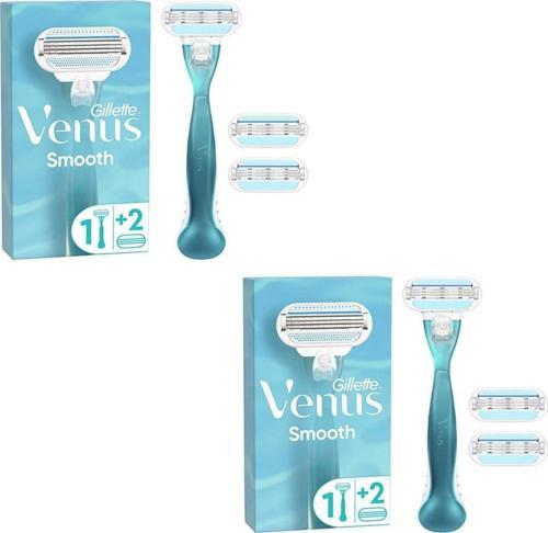 Smooth Kadın Tıraş Makınasi 2 Yedekli 2'li Set