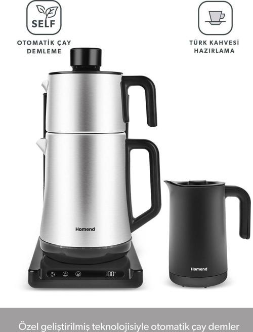 Smart Royaltea Plus 1781h 2 In 1 Inox Otomatik Çay Ve Türk Kahve Makinesi Wifi