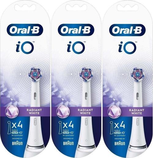 Diş Fırçası Yedek Başlığı Radiant White Beyaz 12 Adet (3pk*4)