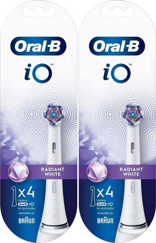 Diş Fırçası Yedek Başlığı Radiant White Beyaz 8 Adet (2pk*4)