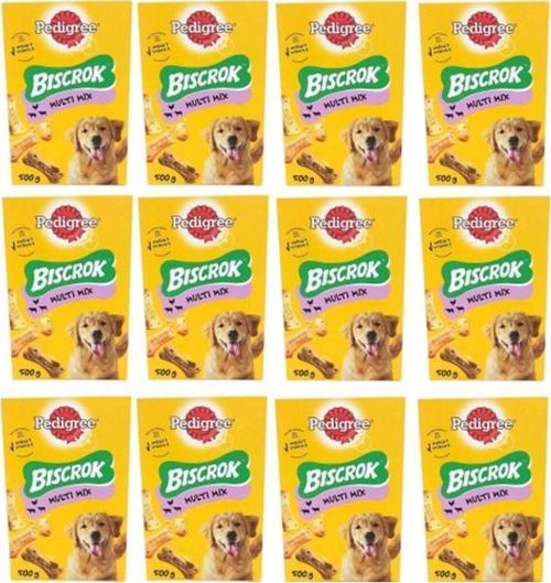Biscrok Multi Mix Köpek Ödül Bisküvisi 500 Gr (12 Adet)