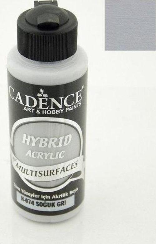 Hybrid Akrilik Multisurfaces H-074 Soğuk Gri 120Ml